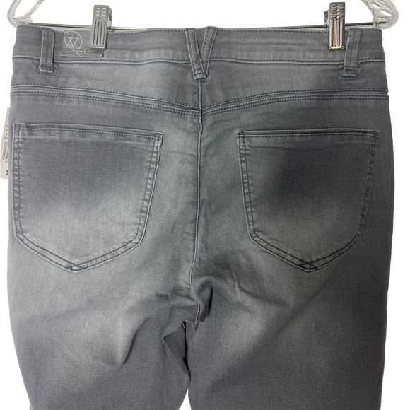 #30 Wit & Wisdom Lux Touch High Rise Gray Rhinestones Ab Solution’s Jeans - Picture 6 of 10
